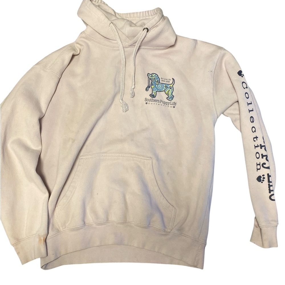 Southern Puppy Life Hoodie by Pacific & Co. | Medium Dog Love Graphic Sweatshirt